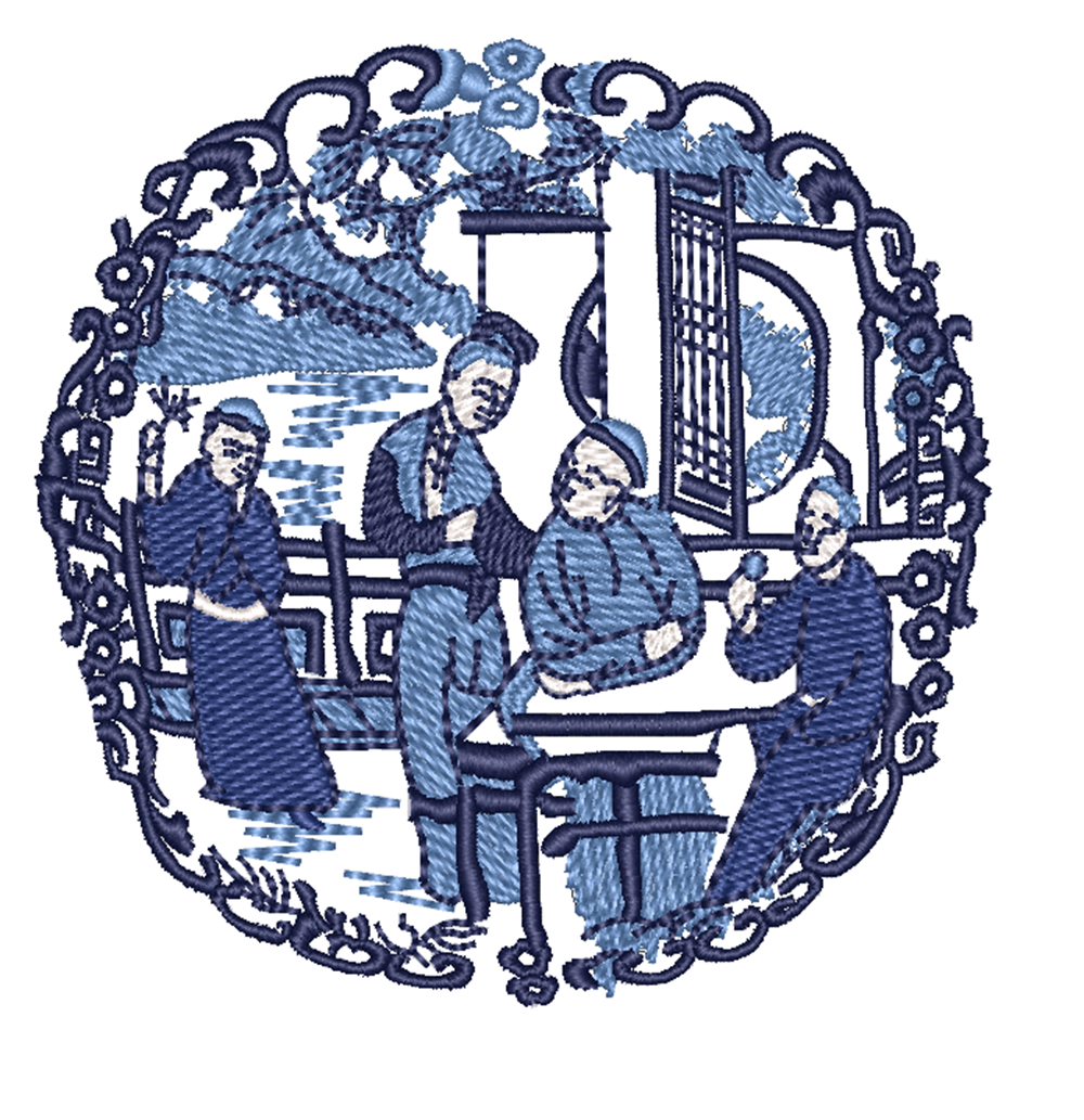 刺繡貼_庭園樂 Embroidery Sticker _Family