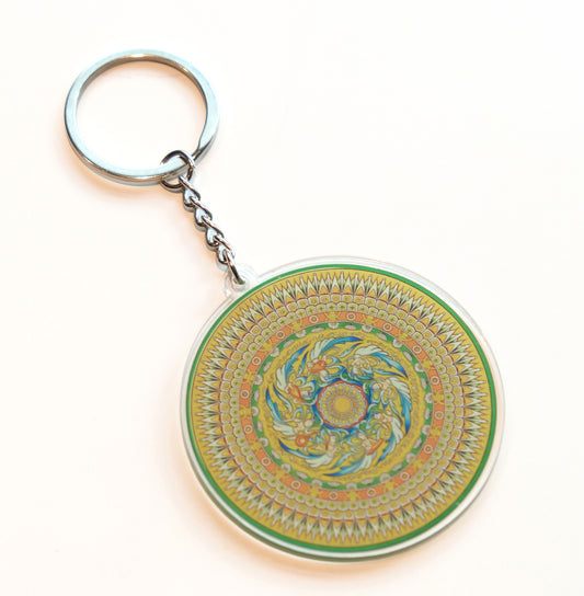 敦煌匙扣-綠 Dunhuang keyring -  green